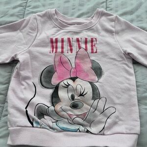 Disney Minnie Mouse Light Pink Kids Sweatshirt